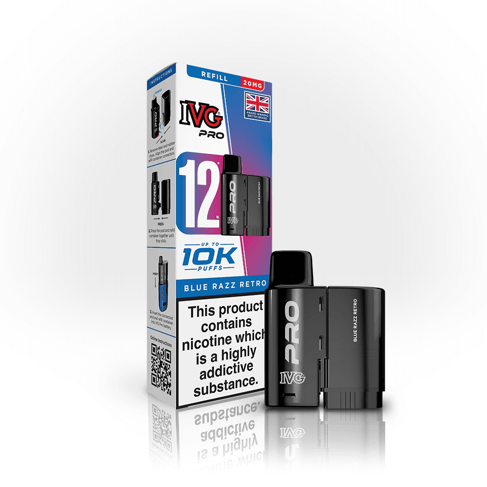 IVG Pro 12 Pods - Blue Razz Retro - Pack of 5