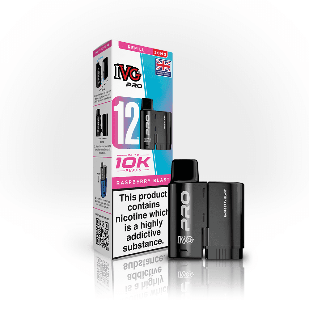 IVG Pro 12 Pods - Raspberry Blast - Pack of 5