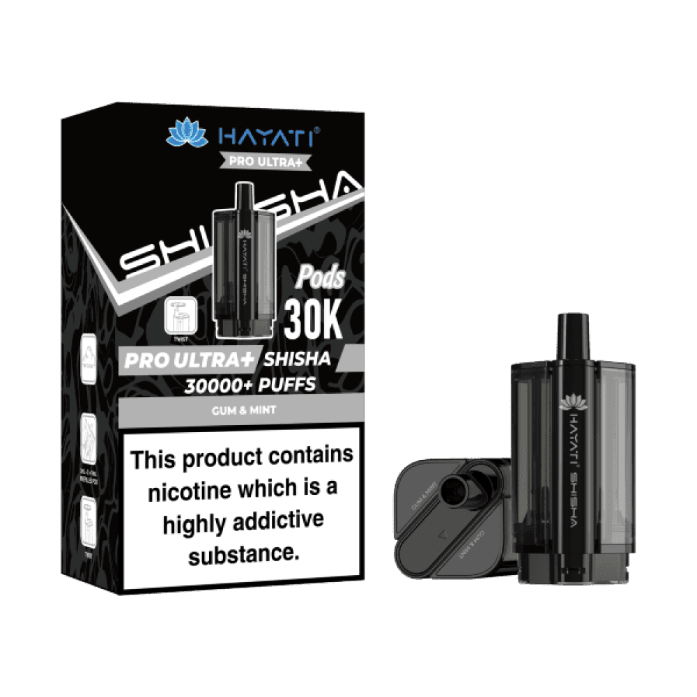 Hayati Shisha Pro Max Plus 30k Pods - Gum & Mint