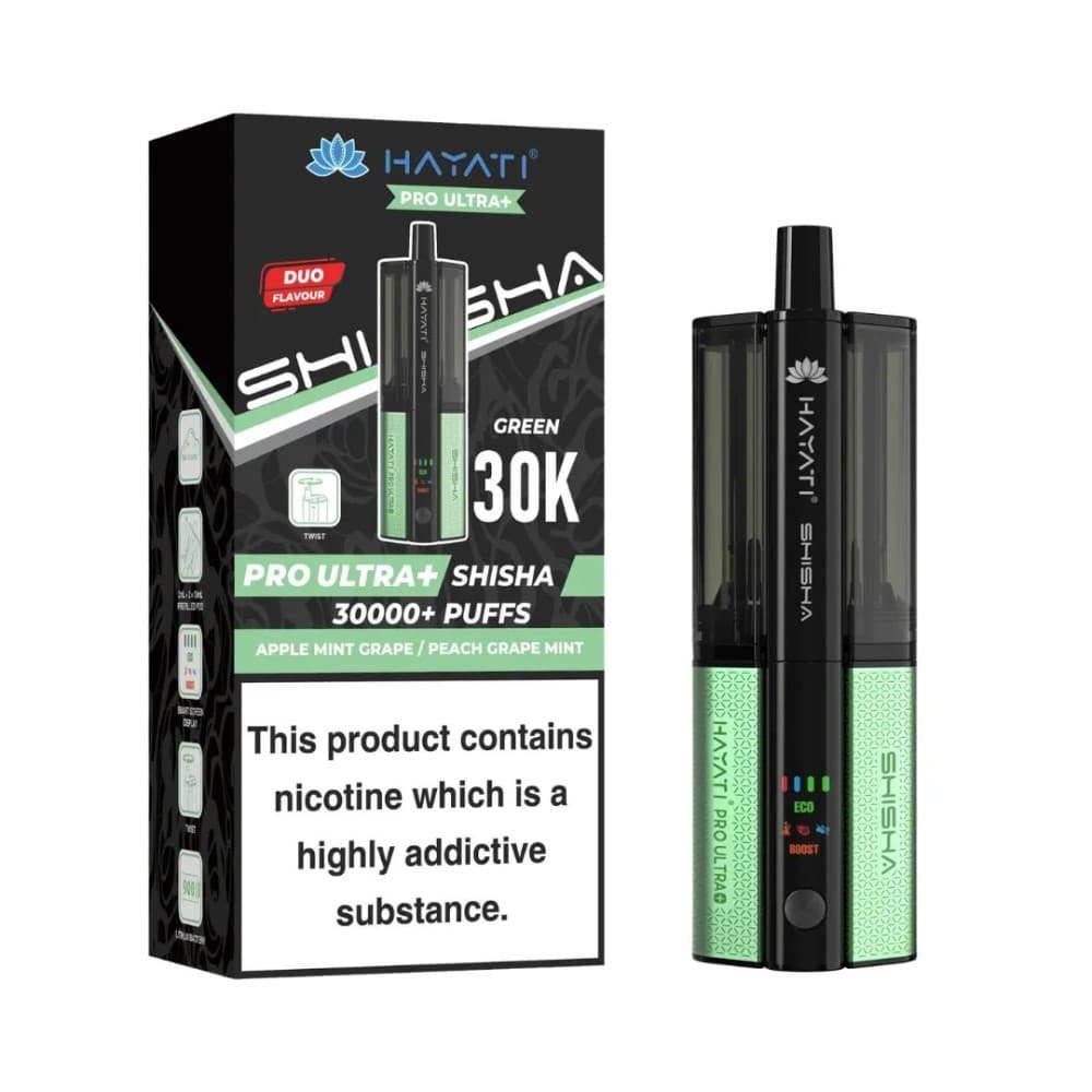 Hayati Shisha Pro Max Plus 30k - Green Edition