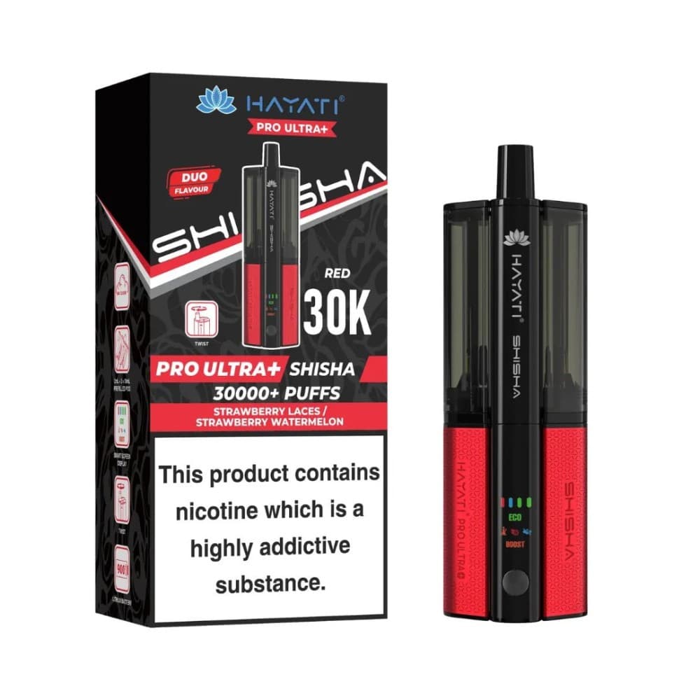 Hayati Shisha Pro Max Plus 30k - Strawberry Laces/Strawberry Watermelon