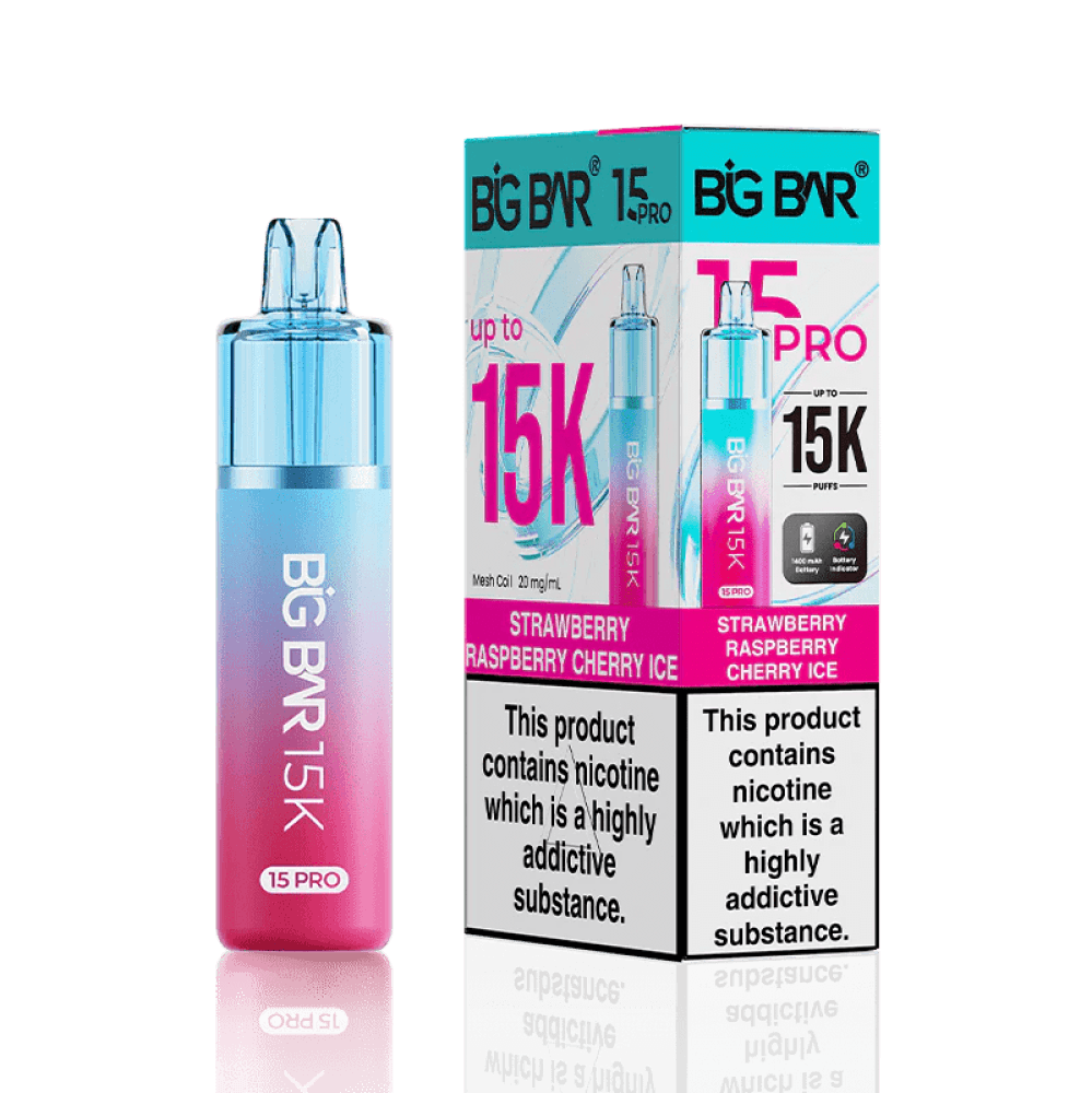 Big Bar Pro 15000 - Strawberry Raspberry Cherry Ice