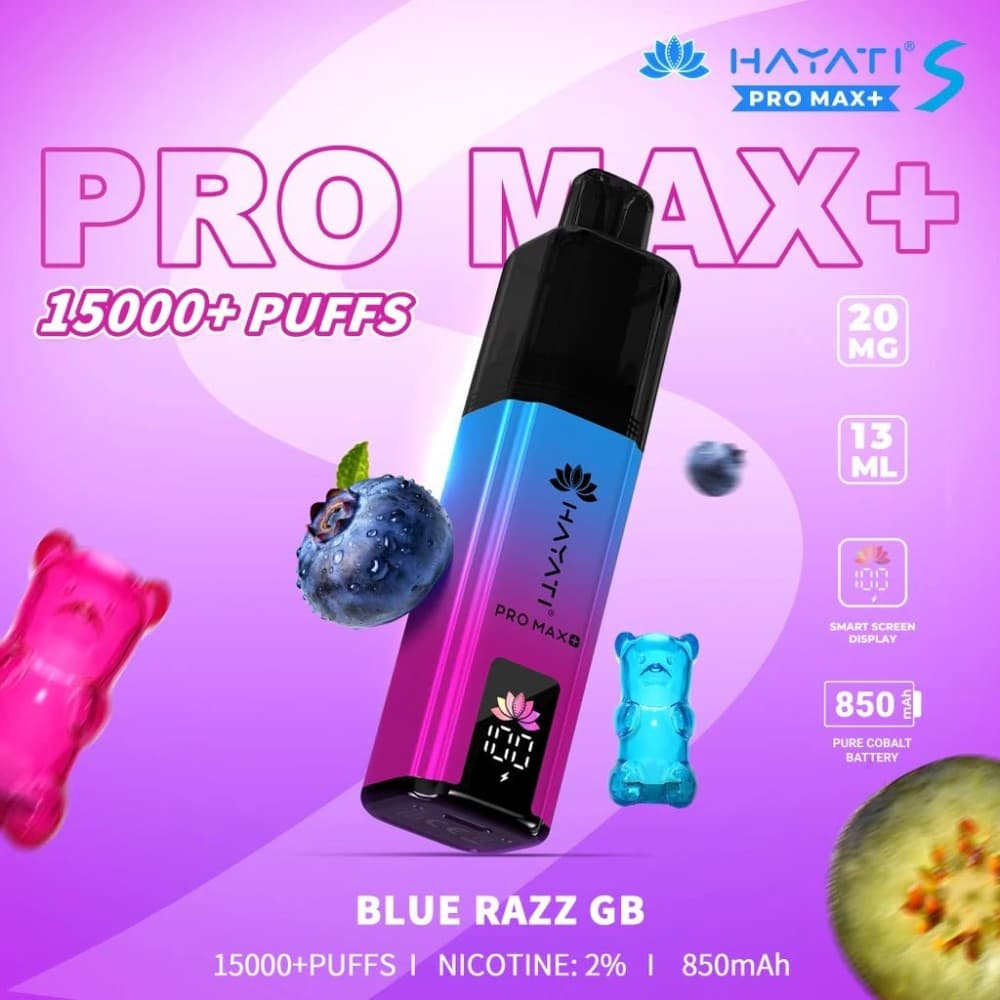 Hayati Pro Max + Plus S 15000 Refill Pods - Blue Razz GB