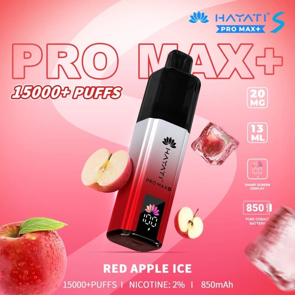 Hayati Pro Max + Plus S 15000 - Red Apple Ice