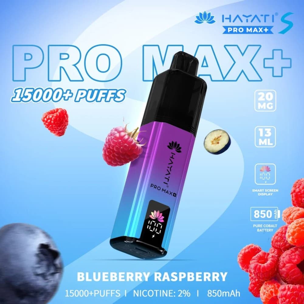 Hayati Pro Max + Plus S 15000 - Blueberry Raspberry
