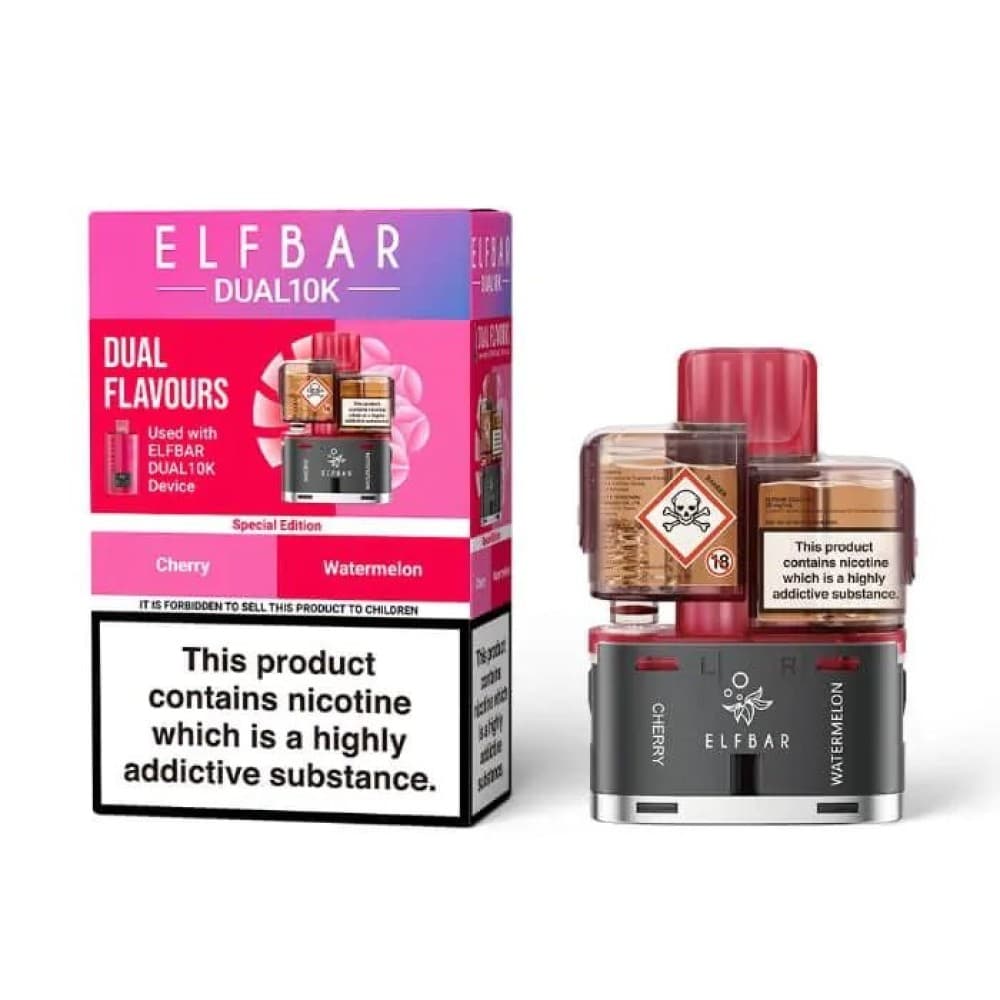 Elf Bar Dual 10k Pods - Cherry/Watermelon