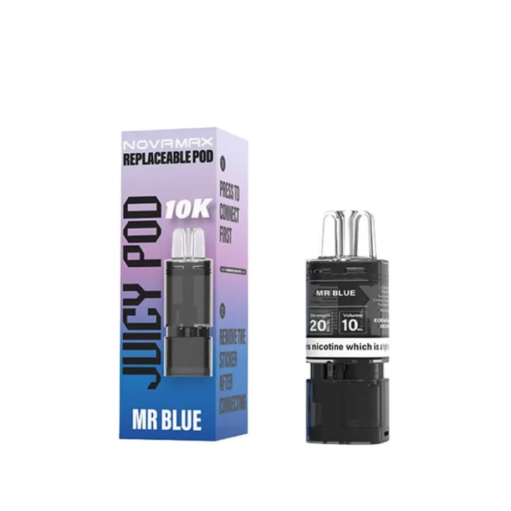 Juicy Pod Novamax 10k Pods - Mr Blue - 5Packs