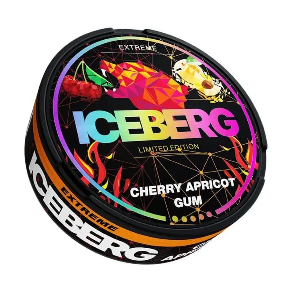Iceberg  Nicotine Pouches Cherry Apricot Gum - 30mg - 10Packs