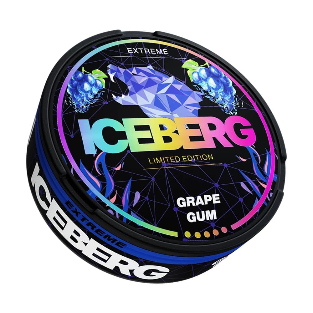 Iceberg  Nicotine Pouches Grape Gum  - 30mg - 10Packs