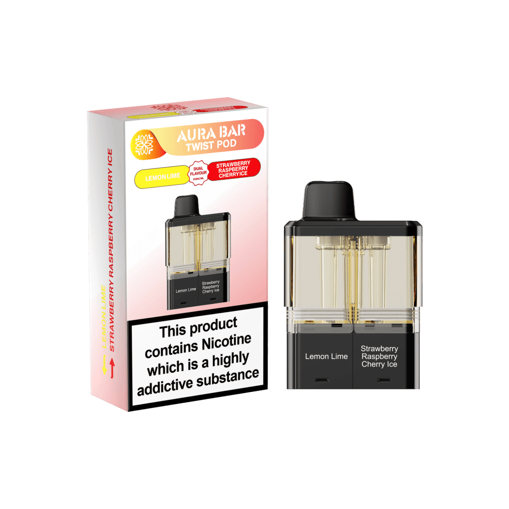 Crystal Prime Twist 40k Pods - Lemon Lime/Strawberry Raspberry Cherry Ice