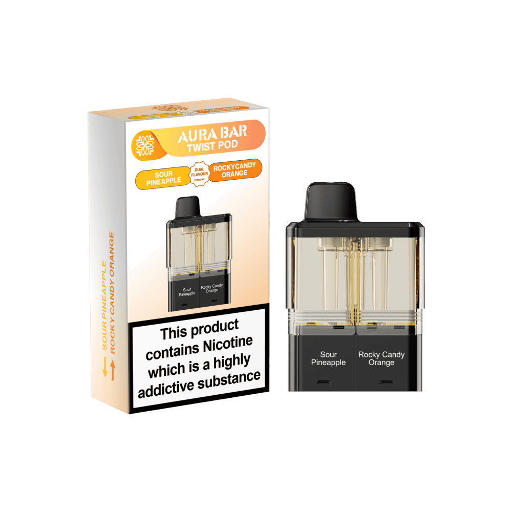 Crystal Prime Twist 40k Pods - Sour Pineapple/Rocky Candy Orange