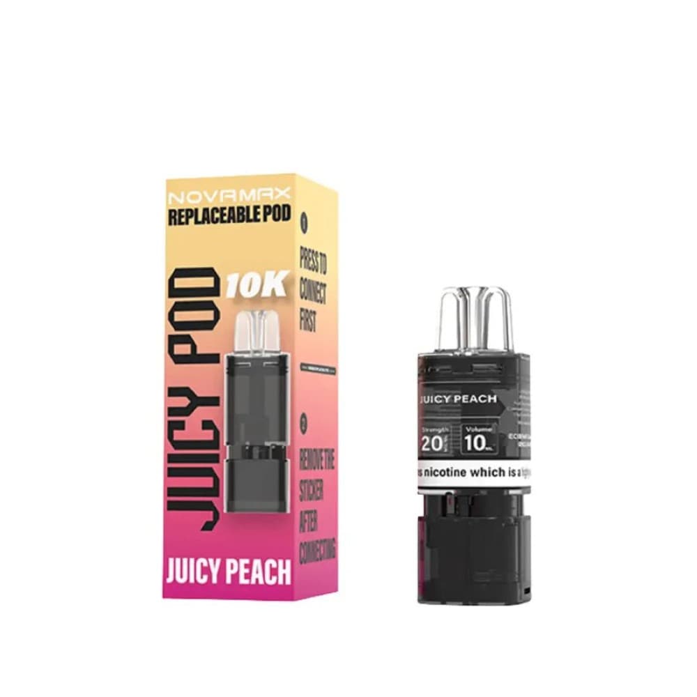 Juicy Pod Novamax 10k Kit - Juicy Peach - 5Packs