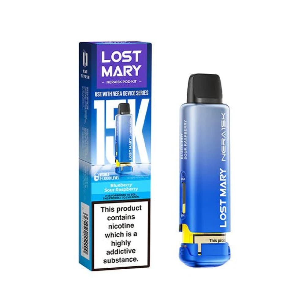 Lost Mary Nera 30k Replacement Pods - Blue Sour Raspberry - Pack of 5
