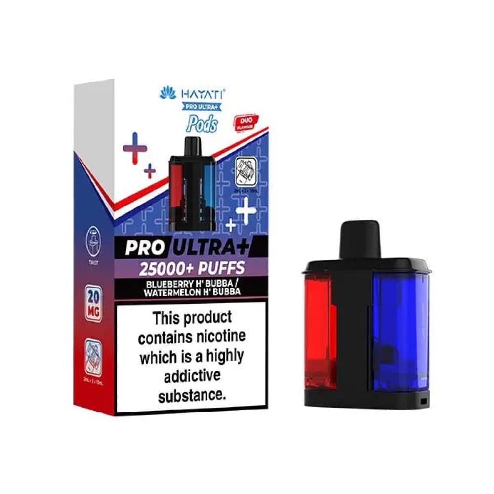 Hayati Pro Ultra Plus 25k Pods- Blueberry H'Bubba/Watermelon H' Bubba