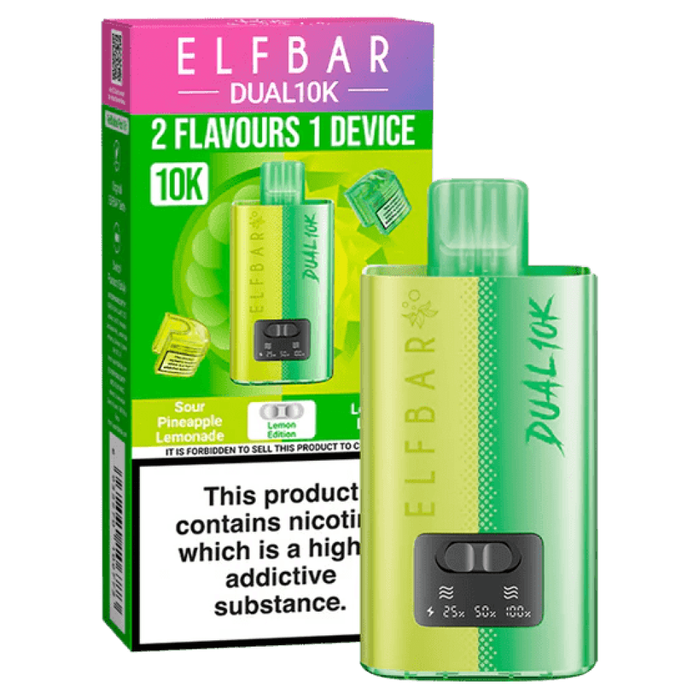 Elf Bar Dual 10k Refillable Kit - Lemon Edition