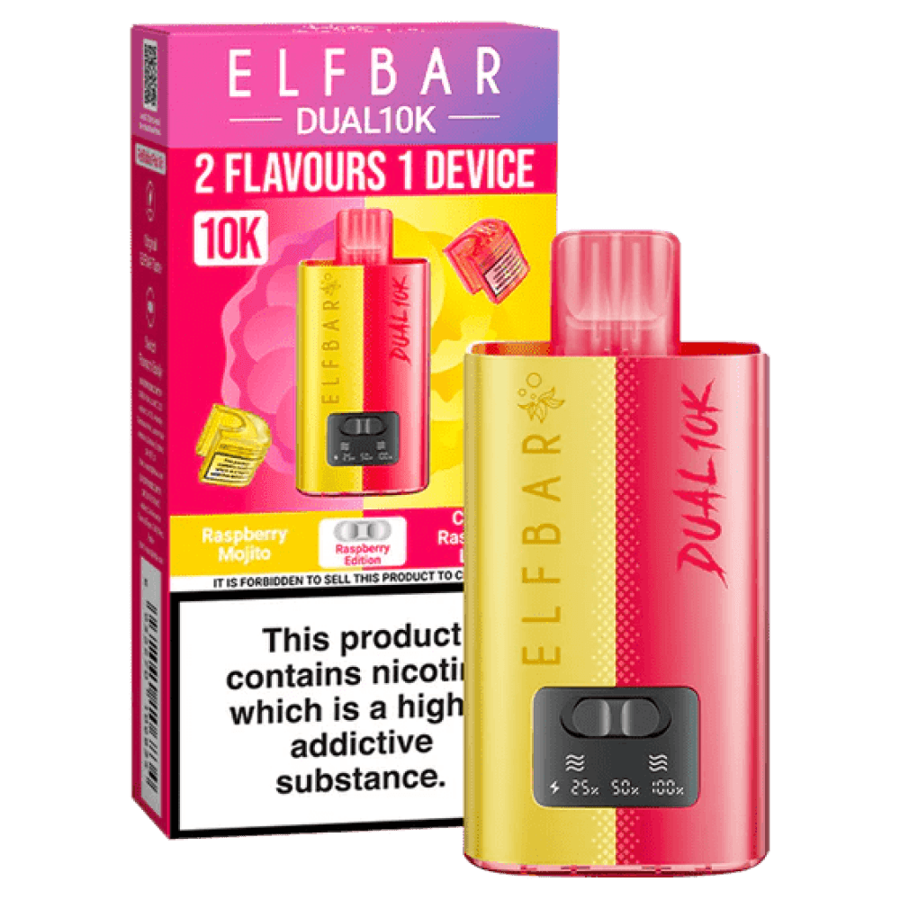 Elf Bar Dual 10k Refillable Kit - Raspberry Edition