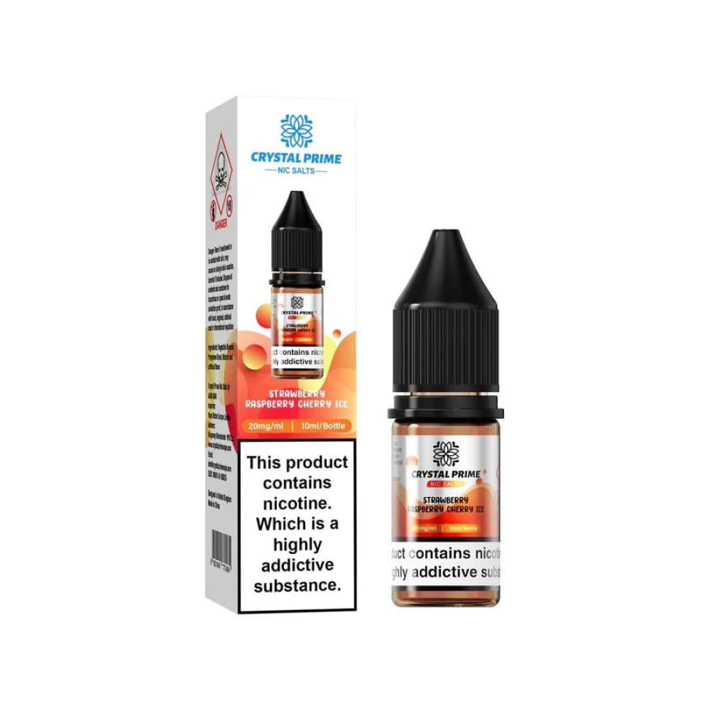 Crystal Prime Nic Salts E-liquids - Strawberry Raspberry Cherry Ice