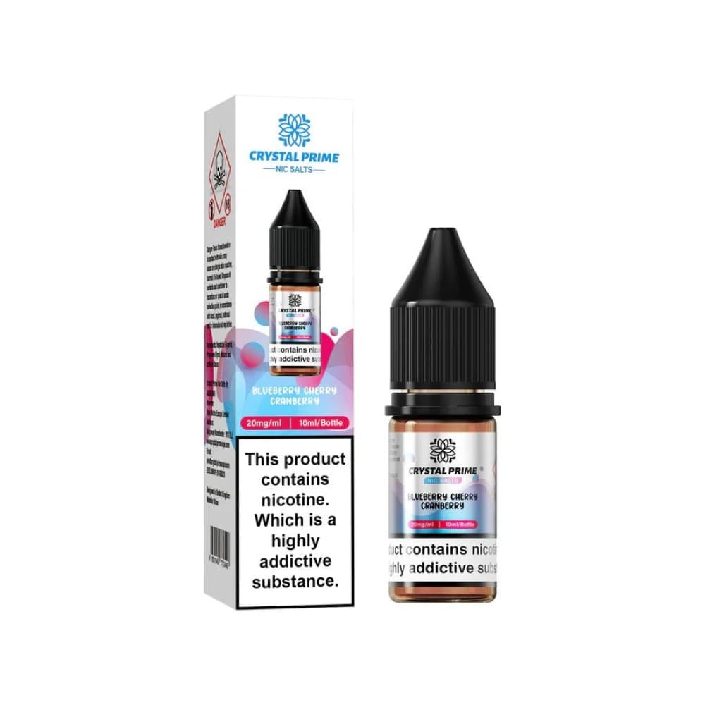 Crystal Prime Nic Salts E-liquids - Blueberry Cherry Cranberry