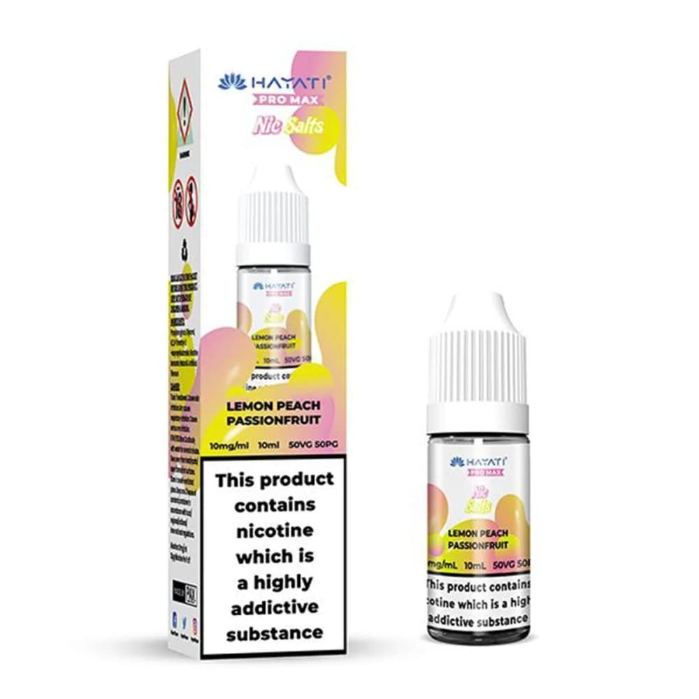 Hayati Pro Max Nic Salts E-liquids - Lemon Peach Passionfruit