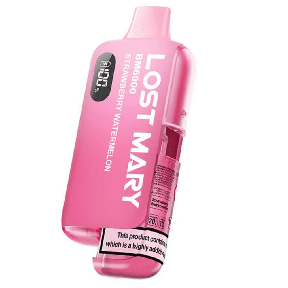  Strawberry Watermelon Lost Mary Bm6000 Prefilled Vape Kit