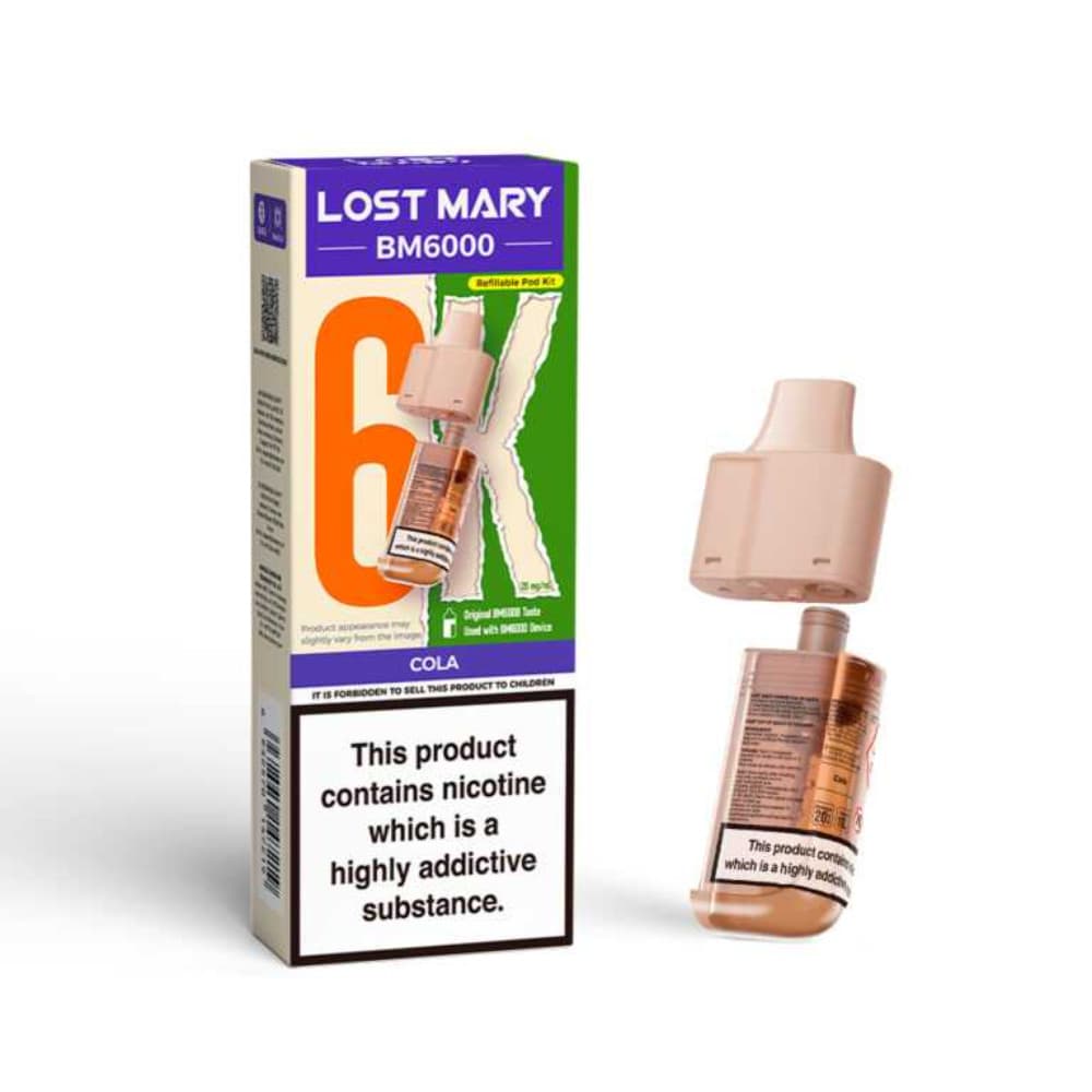  Cola Lost Mary Bm6000 Refill Pods | 6,000 Puffs