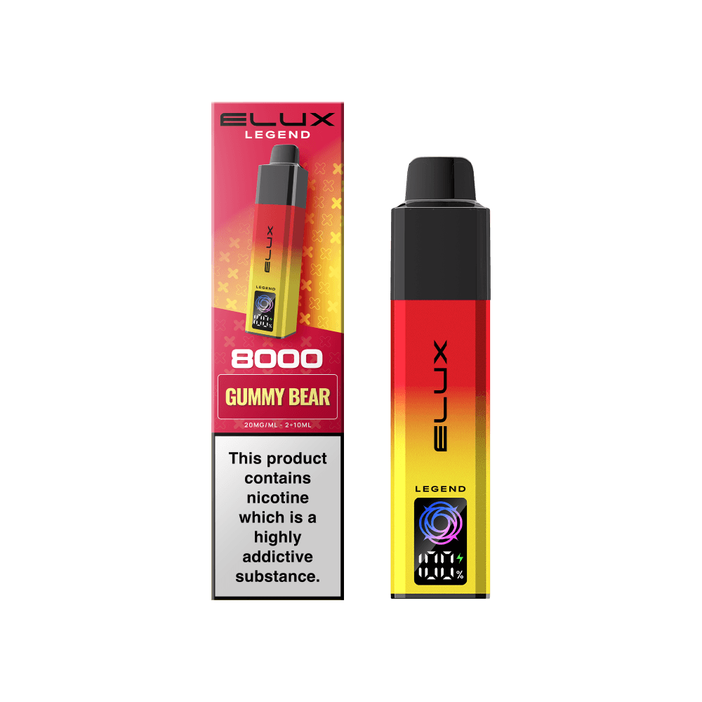  Gummy Bear Elux Legend 8000 Pod Vape Kit Box of 5