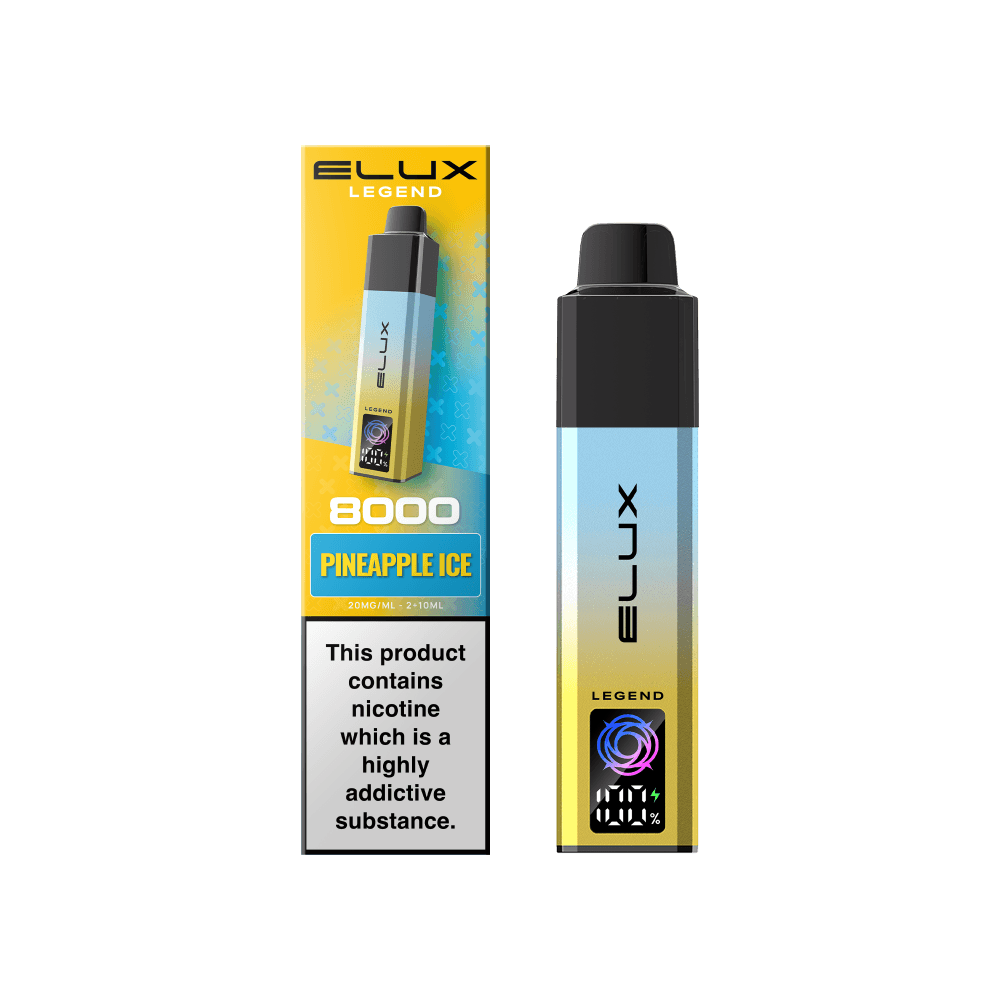  Pineapple Ice Elux Legend 8000 Pod Vape Kit Box of 5
