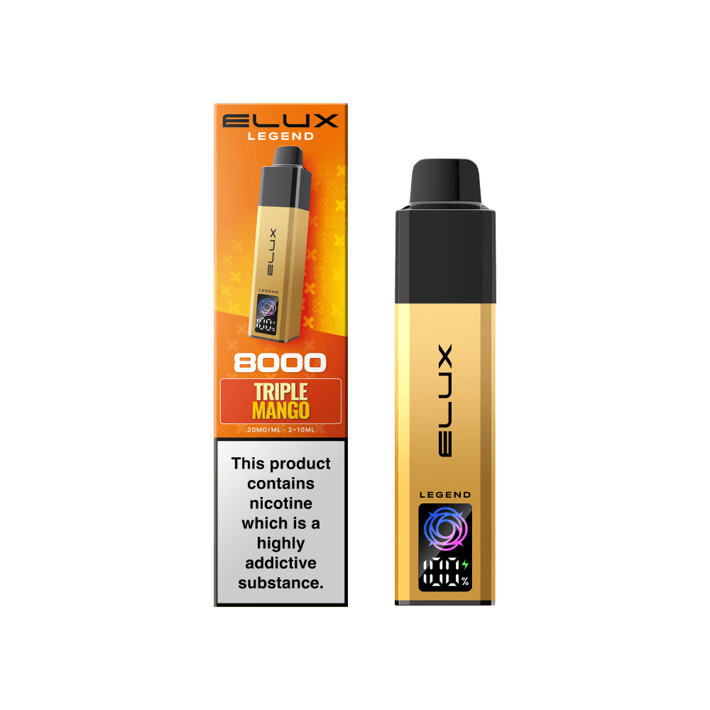  Triple Mango Elux Legend 8000 Pod Vape Kit Box of 5