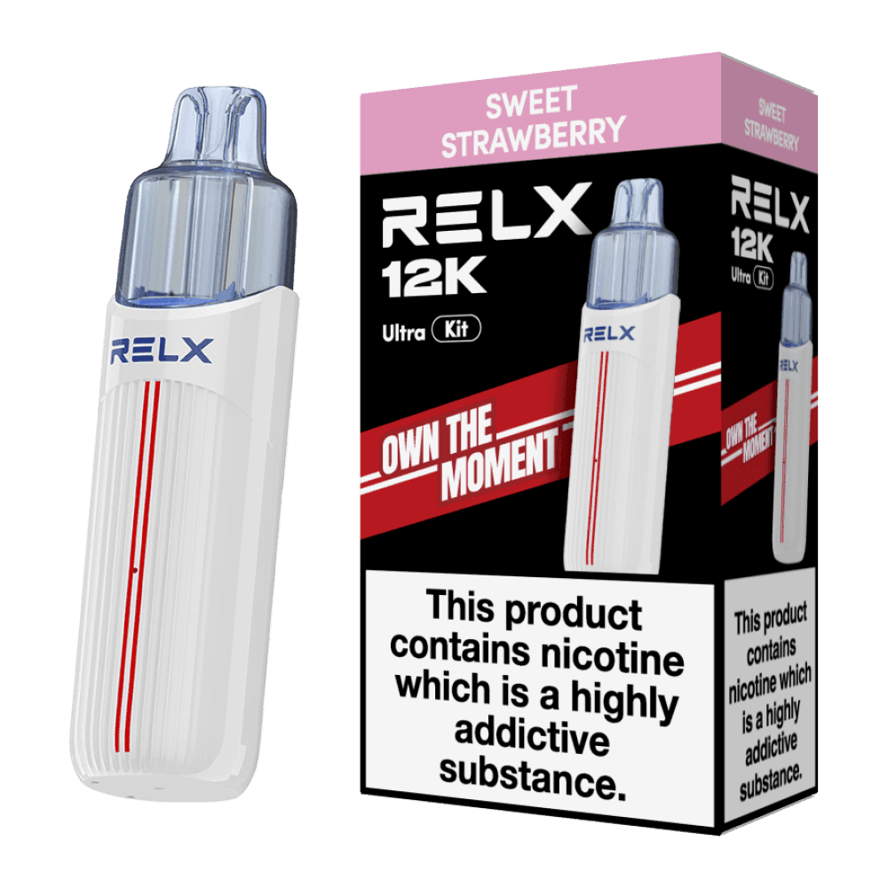  Sweet Strawberry Relx 12k Ultra Pod Vape Kit Box of 5