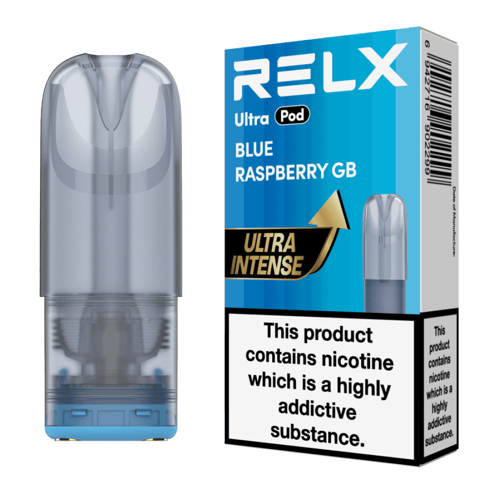  Blueberry Raspberry GB Relx Ultra Refill Pods Pack of 5