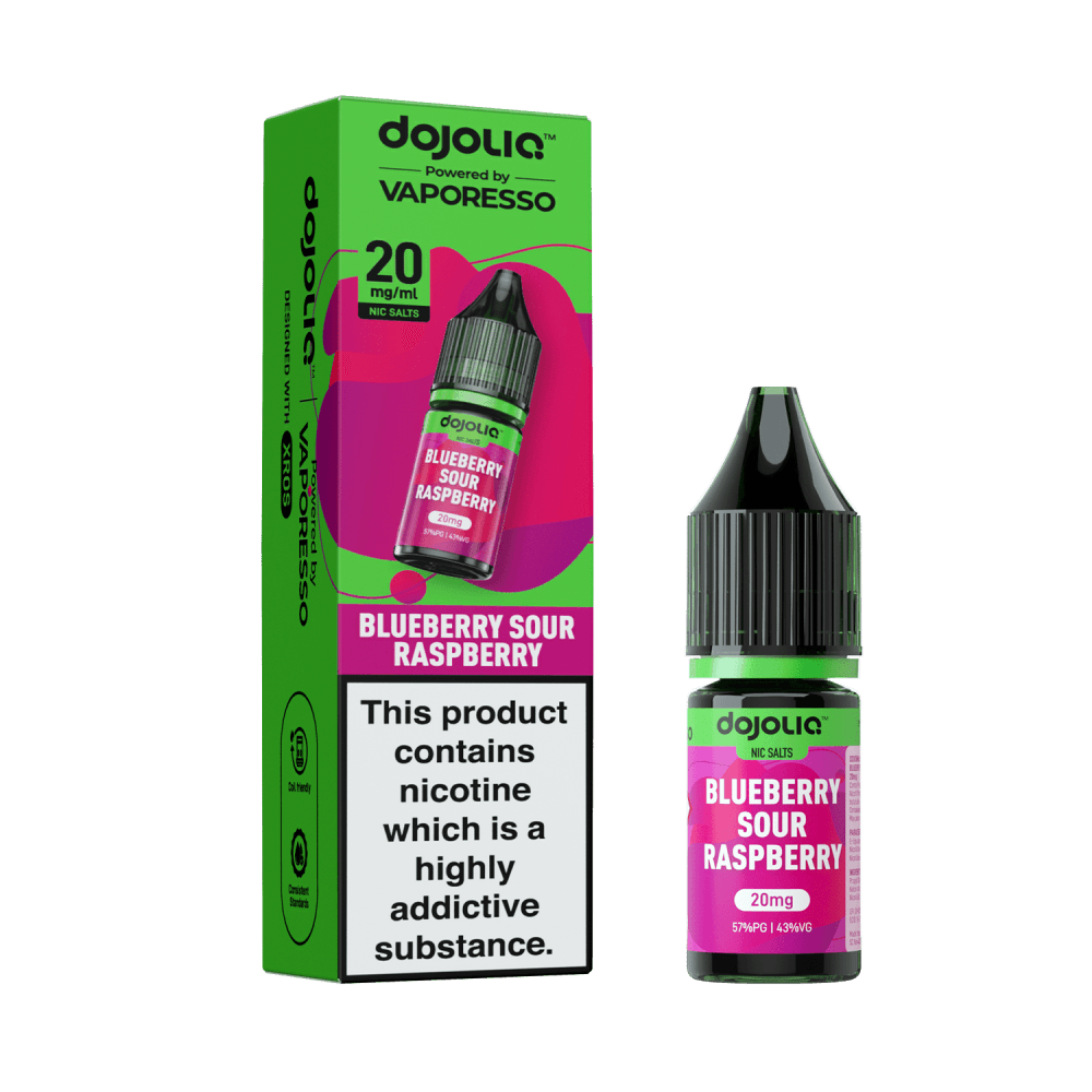  Blue Sour Raspberry / 10mg Vaporesso Dojo Liq 10ml Nic Salt Box of 10