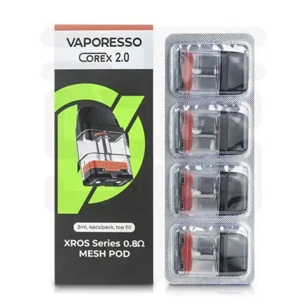  0.8Ω Ohm - COREX 2.0 Vaporesso Xros Series COREX 2.0 Pods - 4Pack