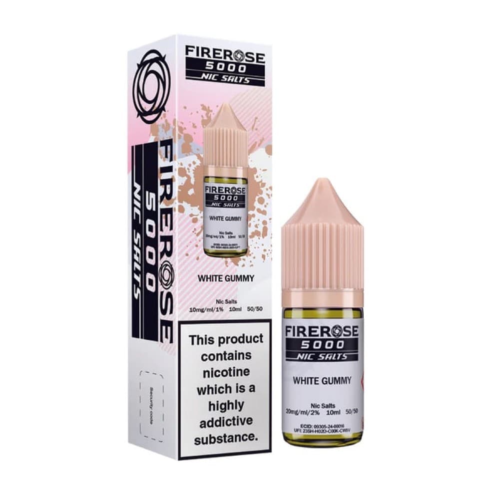  10mg Elux Firerose 5000 Nic Salt - White Gummy