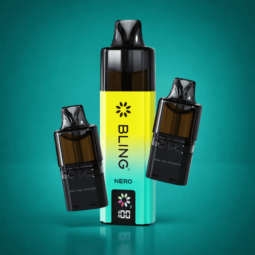 Blackberry Raspberry / 5 Pods x Blue Razz GB Bling Nero 10k + 5 Refill Pods