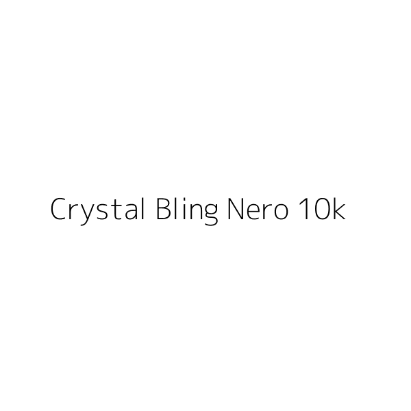 Crystal Bling Nero 10k